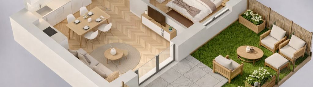 2 pokoje z ogródkiem! 0% prowizji, bez pcc!