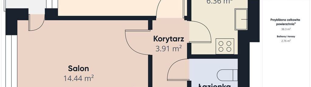 Jagiellońska i 2 pokoje i centrum i 38m2 i balkon