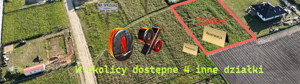 Działka budowlana 2044m blisko oleśnicy