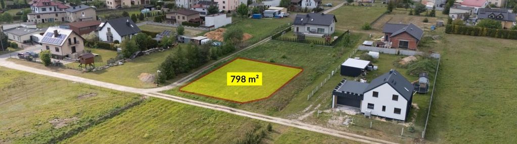 Działka budowlana strzebiń 798 m2
