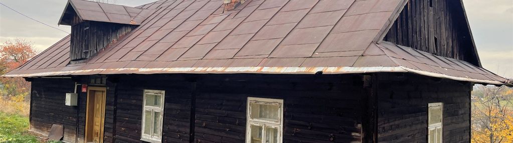 Szymbark k/gorlic działka 1,58 ha dom drewniany