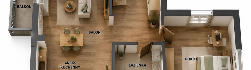 Mieszkanie 58,10m2 z widokiem na jezioro kartuzy!