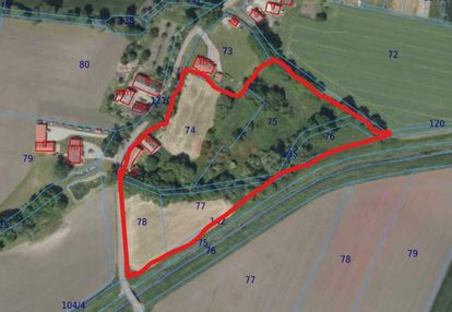 Działka 1,74 ha /dom do remontu / siedlisko