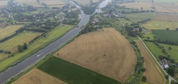 Atrakcyjna działka budowlana nad rzeką szkarpawą!