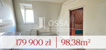 3 pokoje w centrum inowrocławia + strych - 98,38 m