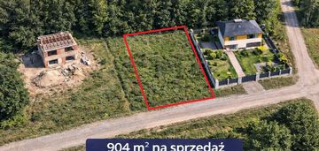 Działka budowlana 904 m² – spokojna okolica, dojaz