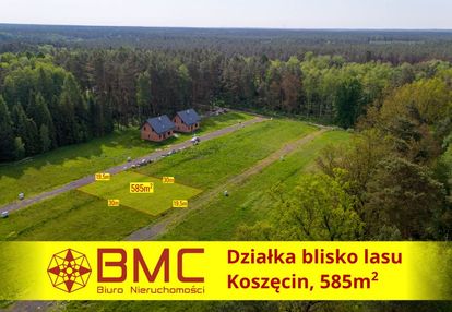 Obniżka działka otoczona lasami w koszęcinie 585m2