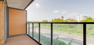 2 pokoje z loggią i garderobą - dwustronne!