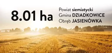 Ziemia rolna 8.01ha - Powiat siemiatycki