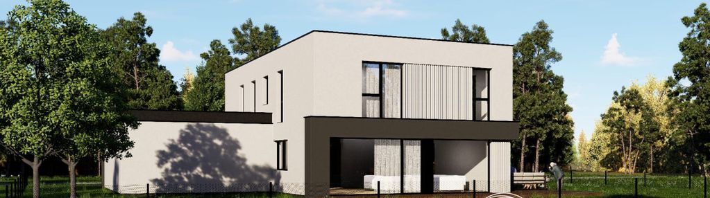 Dom wolnostojący nowoczesny projekt konstancin