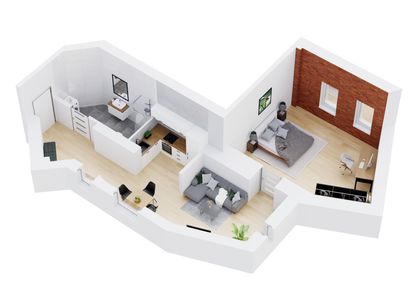 Dwupokojowe mieszkanie w odrestaurowanej kamienicy