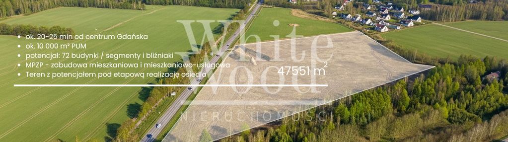 Inwestycyjna działka z mpzp, 20 min od gdańska