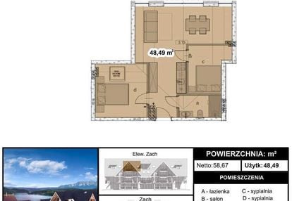 Inwestycja - 48,49 m2 w stanie deweloperskim