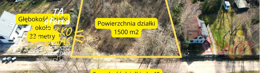 Działka budowlana 1500 m² – adamowizna