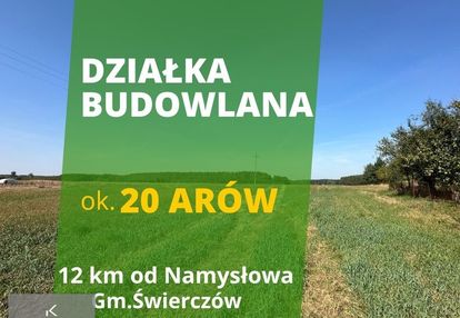 Działka budowlana o pow. ok. 20m2, gm.świerczów