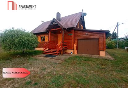 Drewniany wiejski dom w borach tucholskich