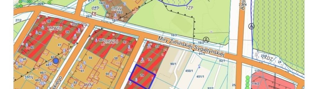 Pum 1050m² ,  mpzp pod zabudowę wielorodzinną