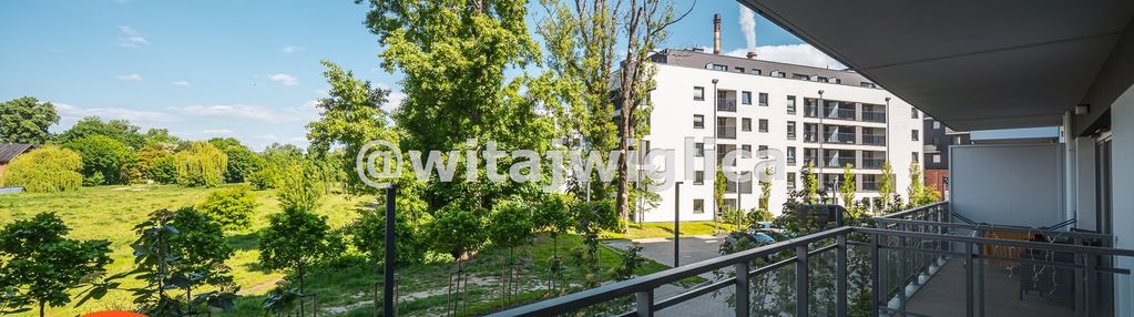 Nowoczesne studio, balkon,widok na park.riverpoint