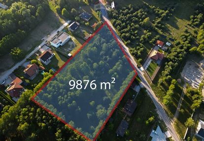 Duża działka 9876 m² przy lesie, blisko pabianic