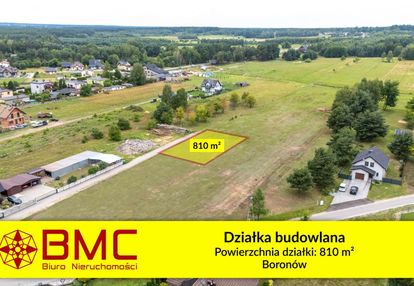Działka budowlana boronów 810m2 woda prąd