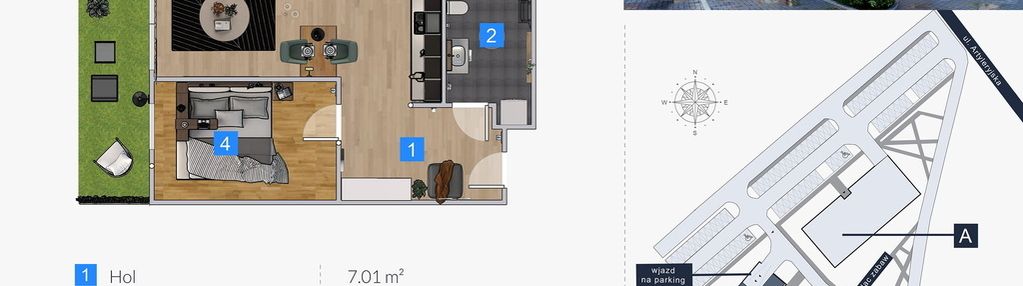 Mieszkanie nova baltica w kołobrzegu, 2 pokoje, b7