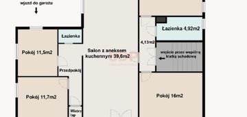 Piętro w domu wolnostojącym/nowoczesny design/park
