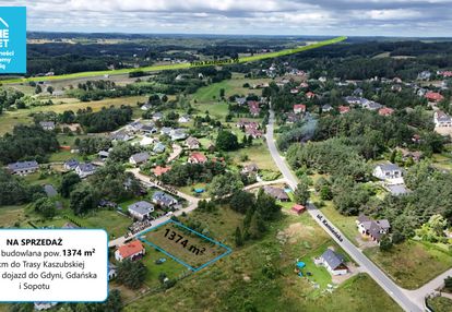 Działka budowlana 1374 m²,mpzp,media,2,5 km od s6