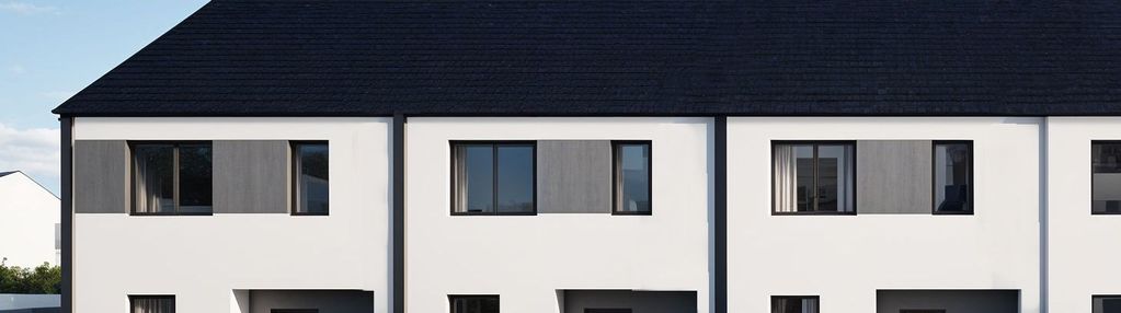 Dom szereg środkowy 102,50m2 z działką 148m2m2, iwiny siechnice