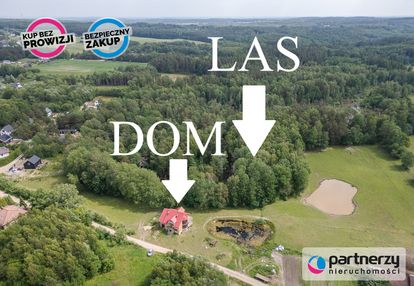 Dom ze stawem- działka 5003m2 + 2,6ha lasu!