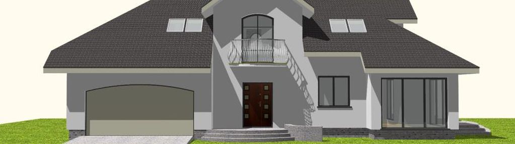 Działka budowlana 772 m2 z projektem domu