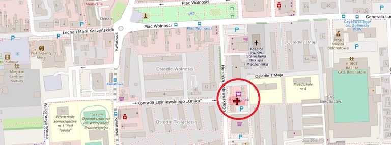 Działka usługowa w centrum miasta