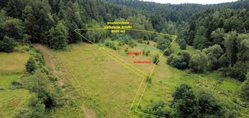 Nowy sącz mystków dz. budowlana 8475 m2 widokowa