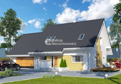 Elewacja, działka 6 ar,garaż dwustanowiskowy.