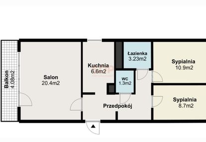 Mieszkanie blisko metra | 60 m2 | 3 pok