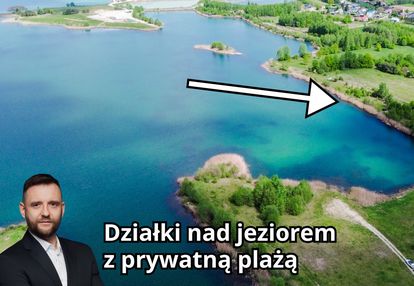 Działka z linią brzegową. wojnicz. małopolska.