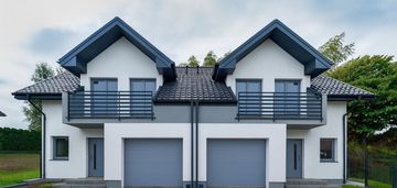 Dom z ogrodem w zabudowie bliźniaczej