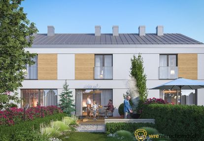 Nowoczesny szereg w otoczeniu terenów zielonych