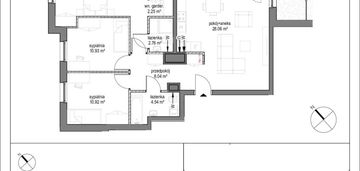 Rodzinne mieszkanie z ogrodem 71m2, brzeźno