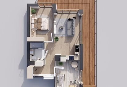 Sunrise park | mieszkanie nr 2.6 | 3 pokoje 47,42 m2 + balkon |