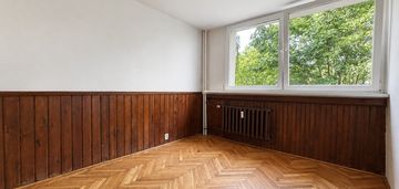 Rozkładowe m3 z zielenią,parkiem i stawem za oknem