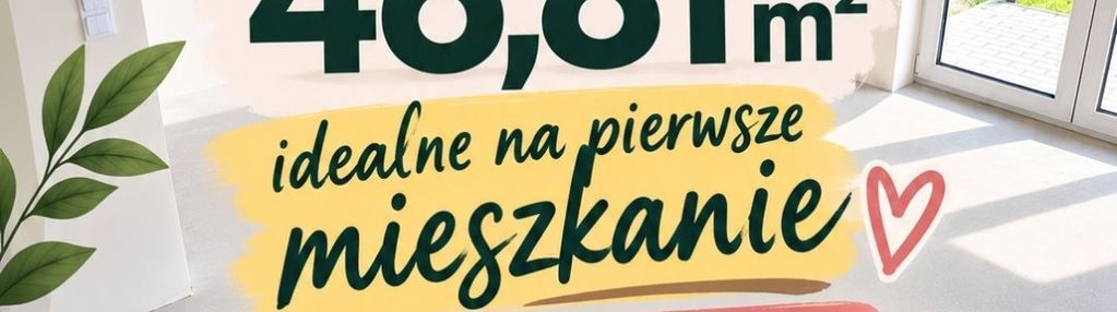 Nowe osiedle - piękne - 2 pokoje z ogródkiem