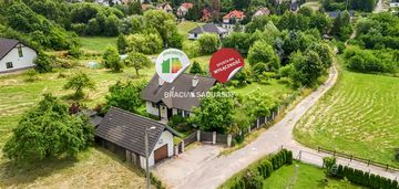 Dom, 17 arów zieleni, staw, taras, garaż – rożnowa