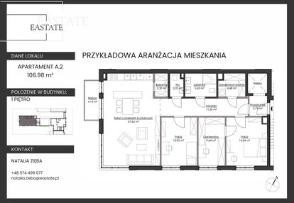 Apartament 107m2 w prestiżowej inwestycji / orłowo