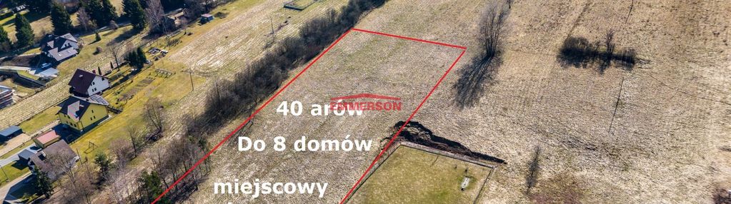 Działka inwestycyjna 40 arów – widokowa – skawina