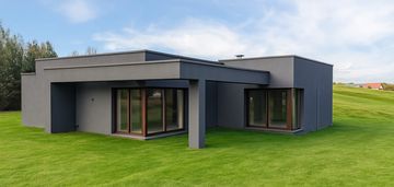 Nowoczesna bryła! dom parterowy z oświetleniem led