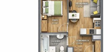 ⭐centrum | nowe 2 pok. z loggią |