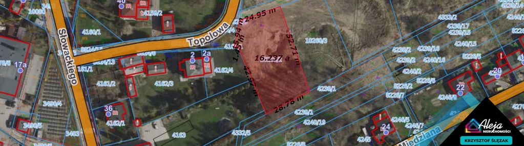 Działka budowlana w cichej okolicy blisko centrum myszkowa