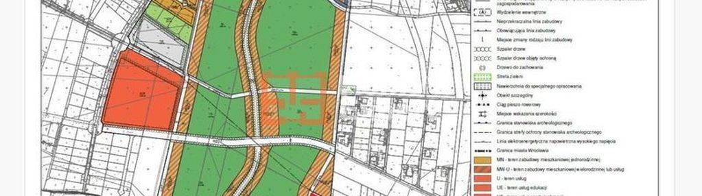 Działka wrocław krzyki inwestycyjna przy parku