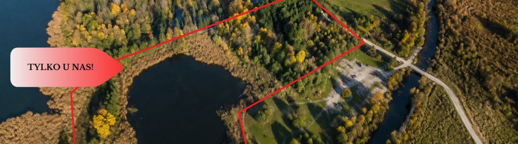 Duża działka z linią brzegową jeziora