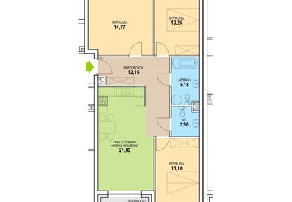 Przestronne mieszkanie - stan deweloperski